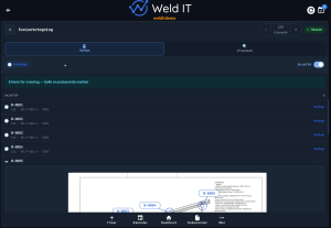 Weld mapping nettbrett